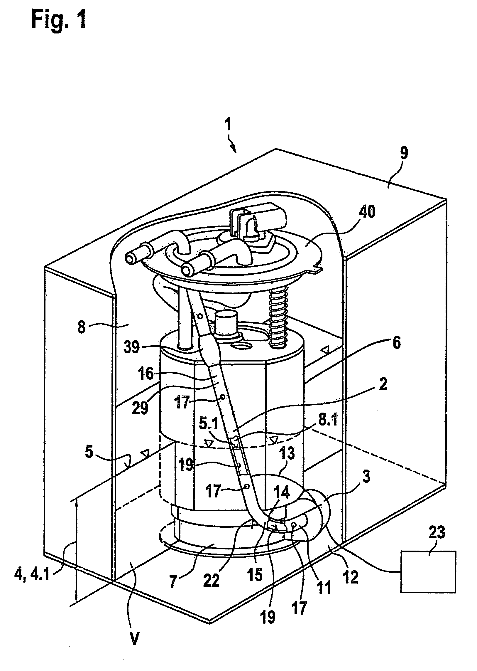 Device for measuring the level of a fluid in a fuel tank of a motor vehicle