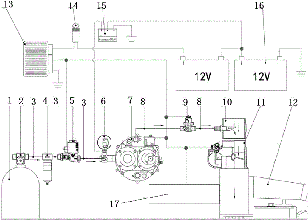 Low-temperature cold starting device of methanol fuel engine