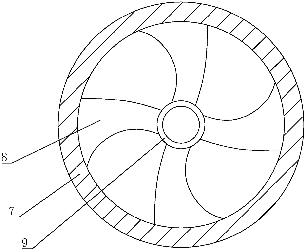 Cyclone redistribution denitration reactor for flue gas