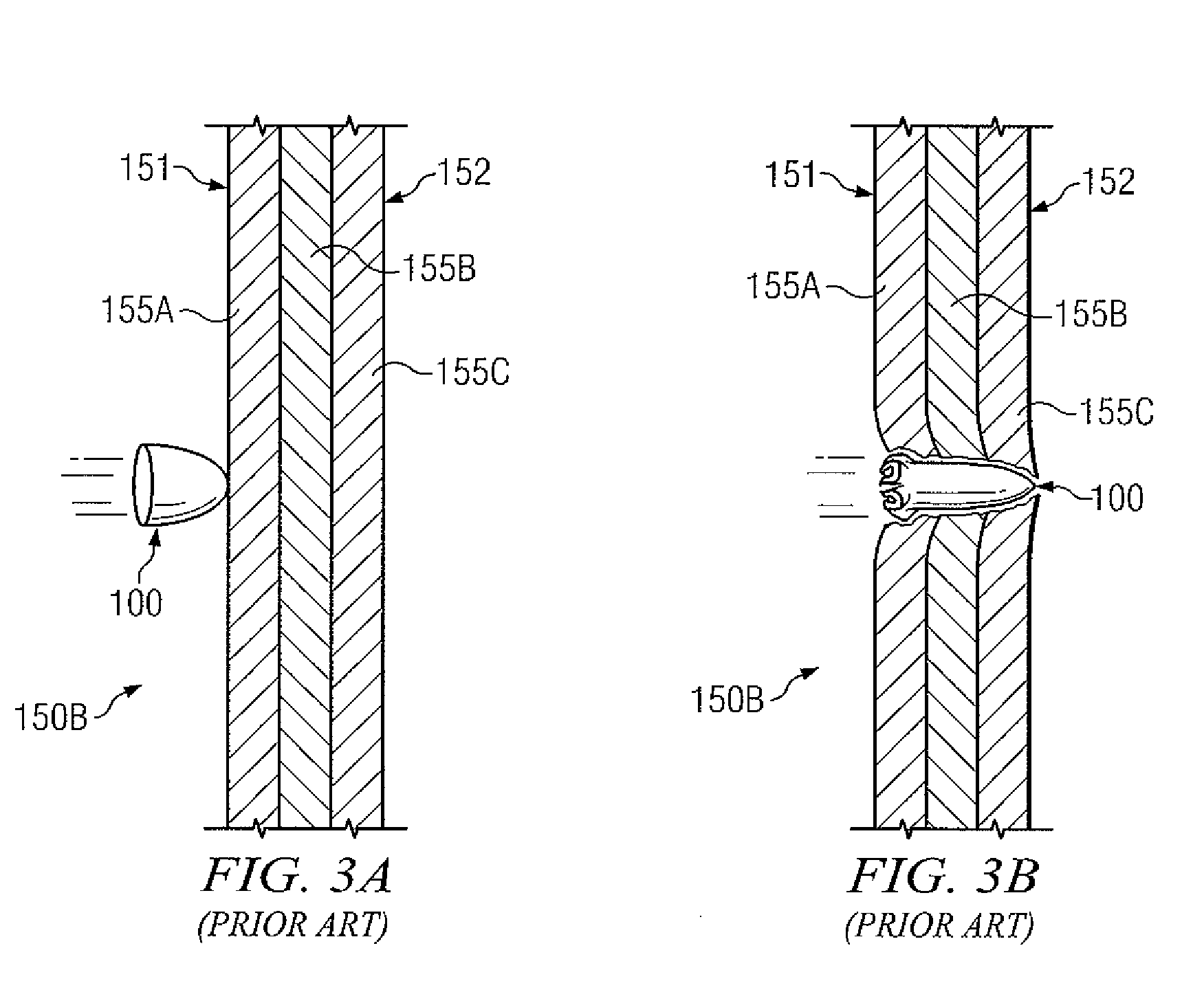 Layering non-metallic layers between metallic layers to improve armor protection