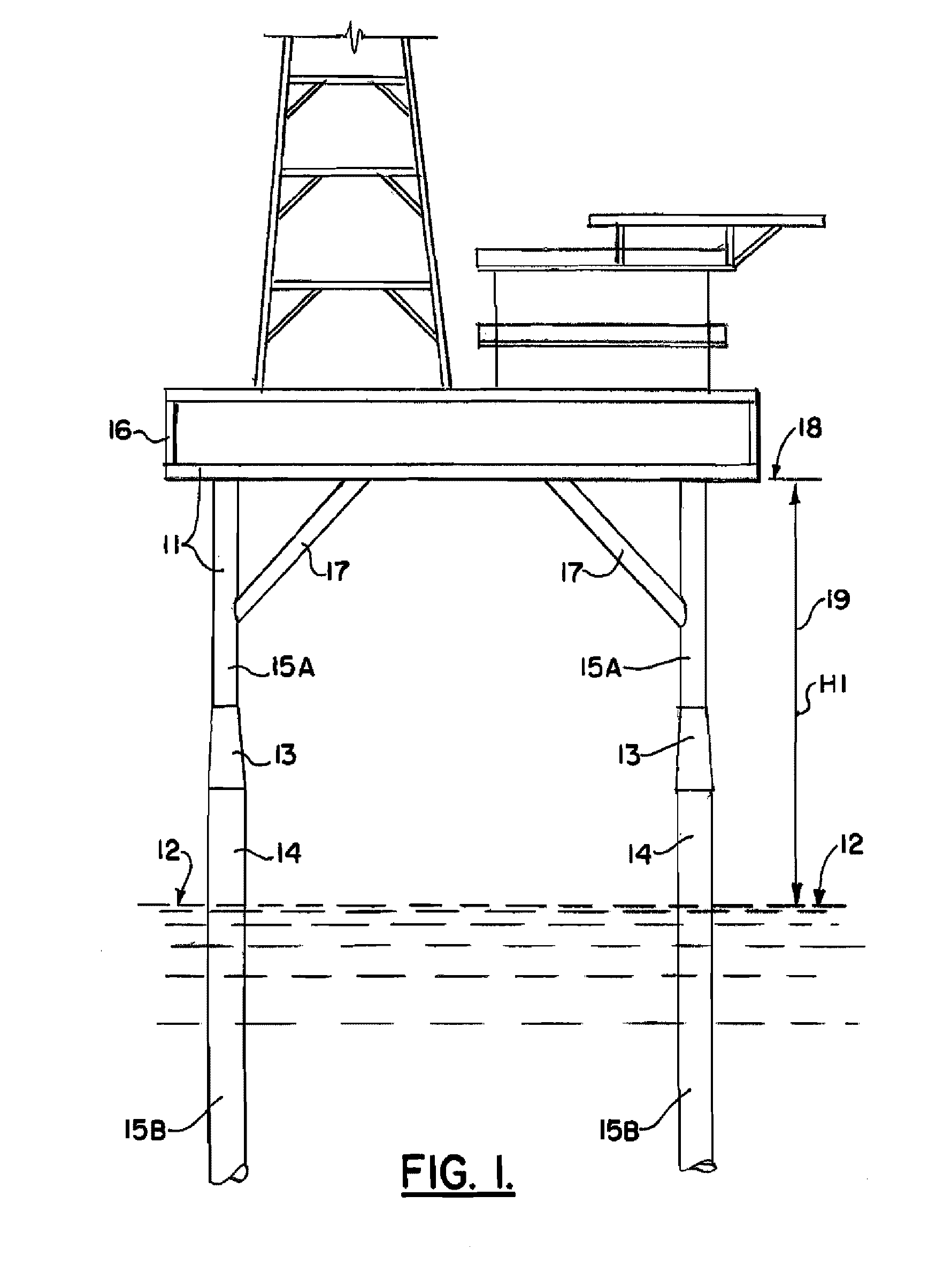 Method and Apparatus for Elevating a Marine Platform