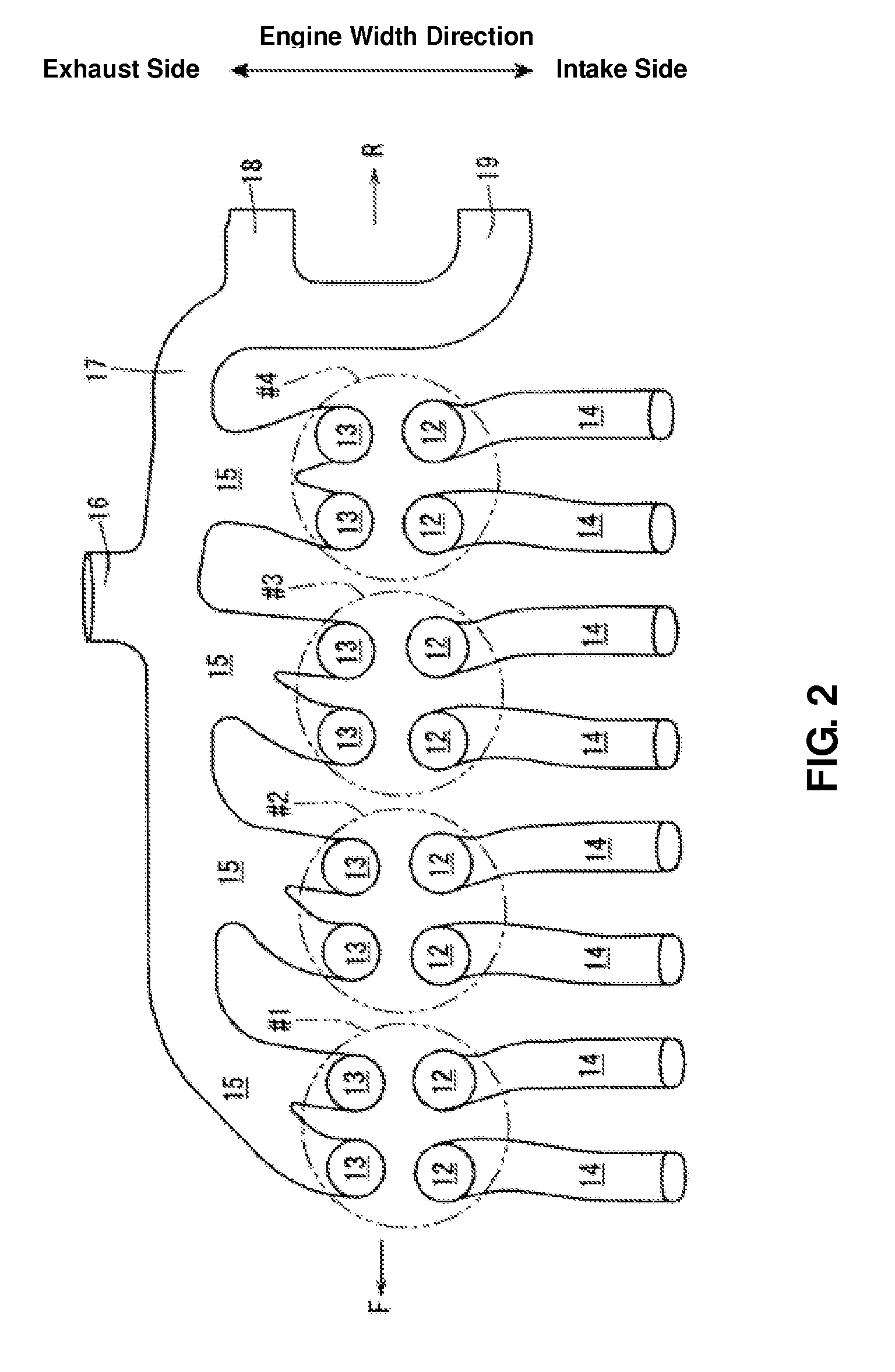 Exhaust gas recirculation device of engine