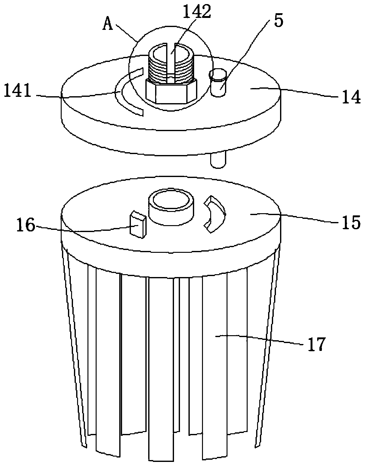 Underground insect situation luring and killing and observing and forecasting device