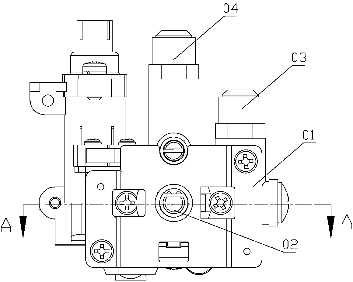 Plug valve assembly for embedded gas stove