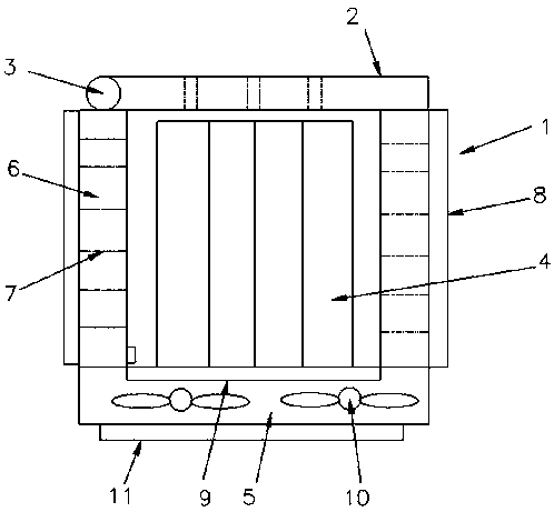 Battery cooling device special for new energy automobile