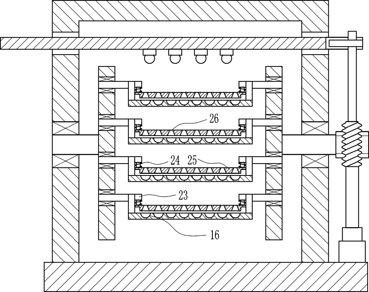 Egg hatching device for animal husbandry