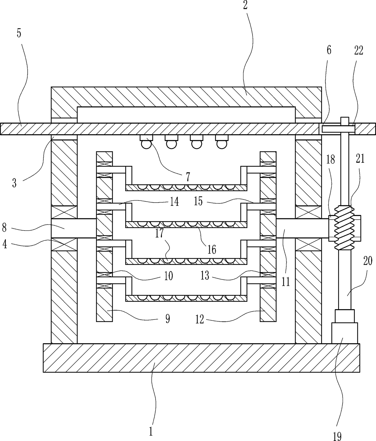 Egg hatching device for animal husbandry