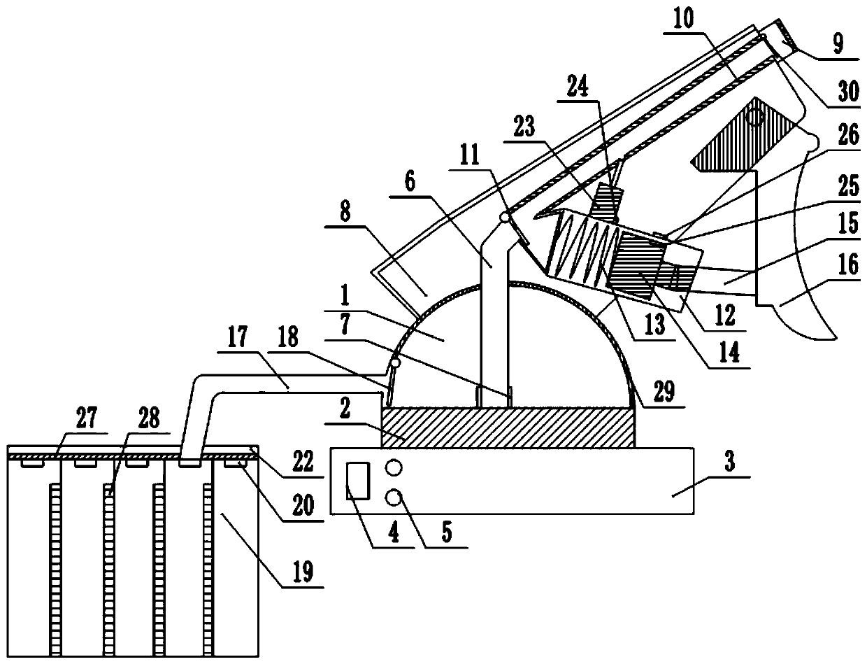 A plastic spraying device