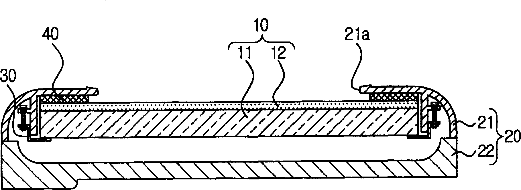 Lcd assembly used with a personal digital assistant