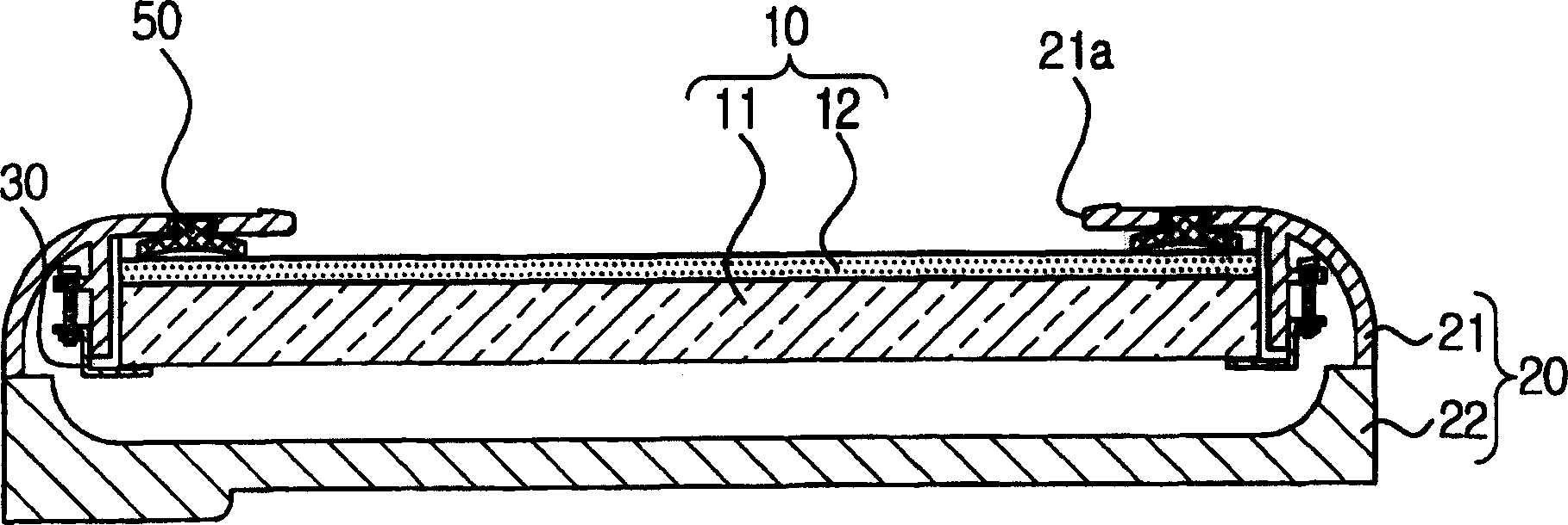 Lcd assembly used with a personal digital assistant