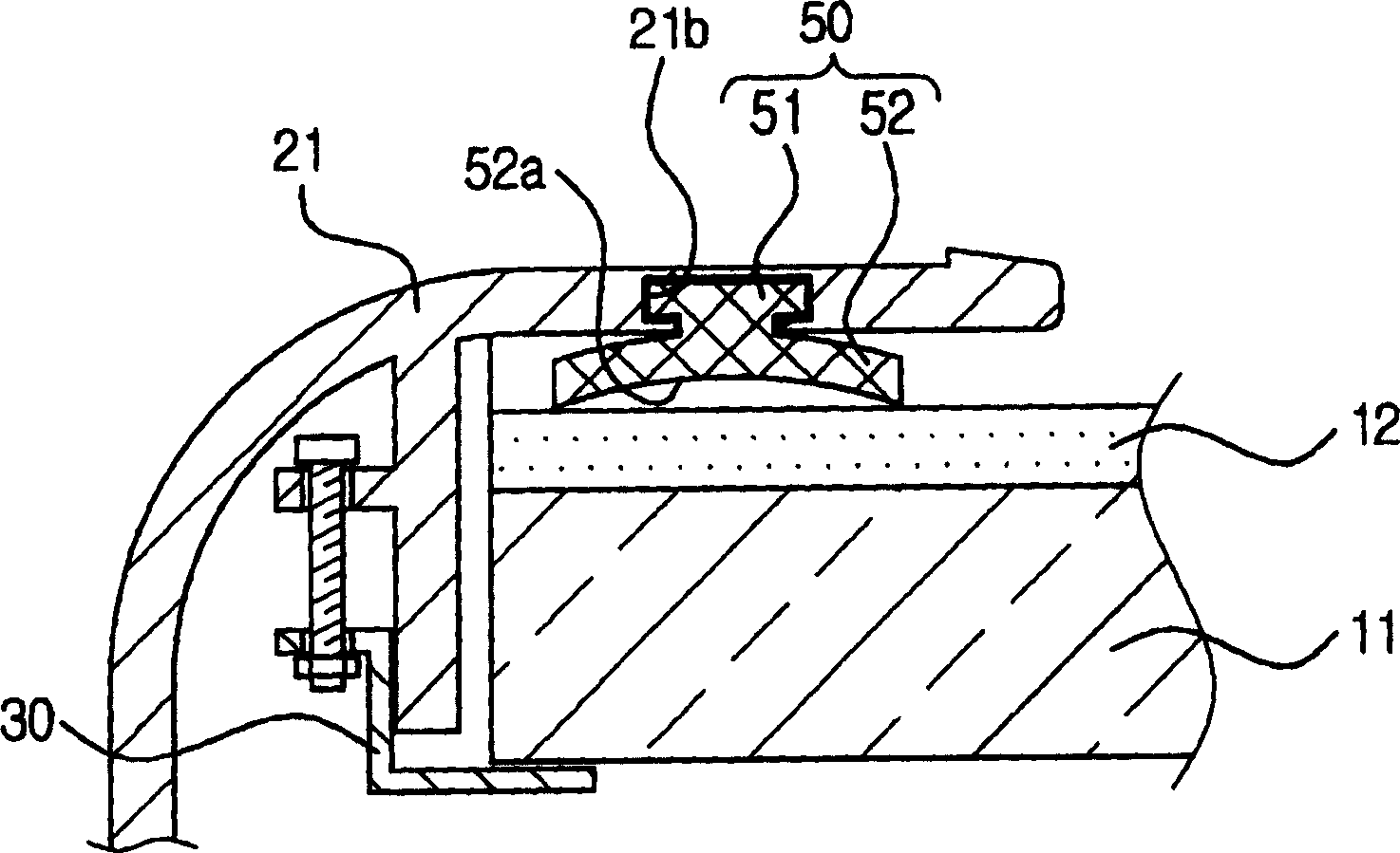 Lcd assembly used with a personal digital assistant