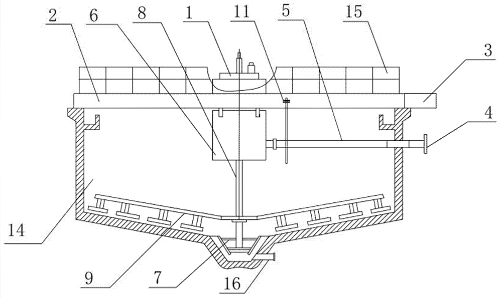 Ore pulp thickener