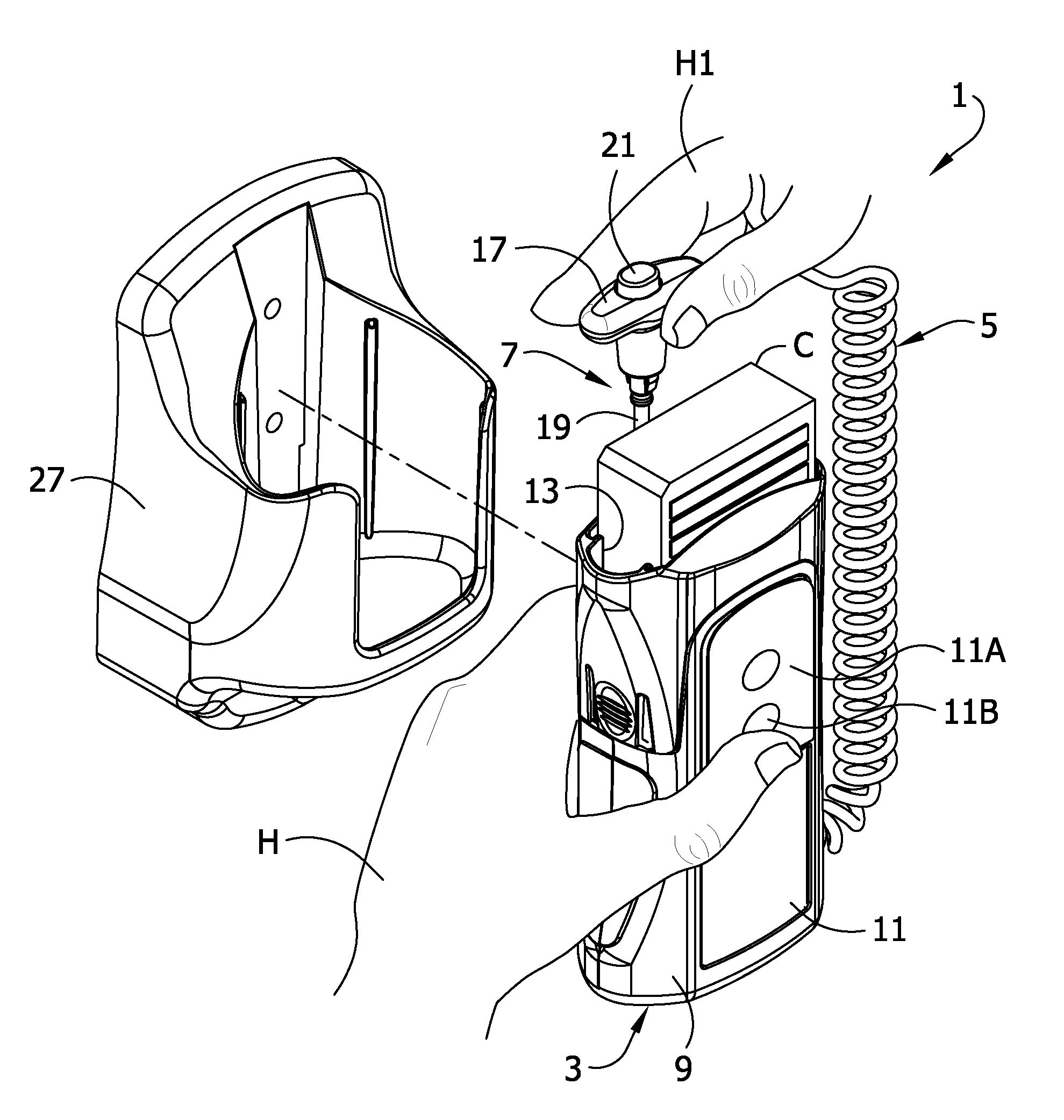 Electronic thermometer with selectable modes