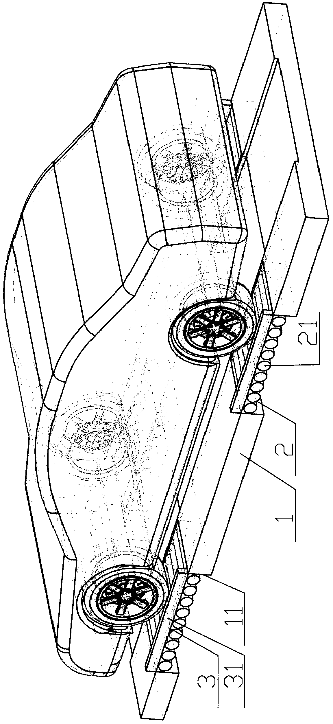 Automobile auxiliary aligning device