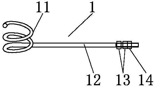 Hanger of anti-falling rope and tower with anti-falling device