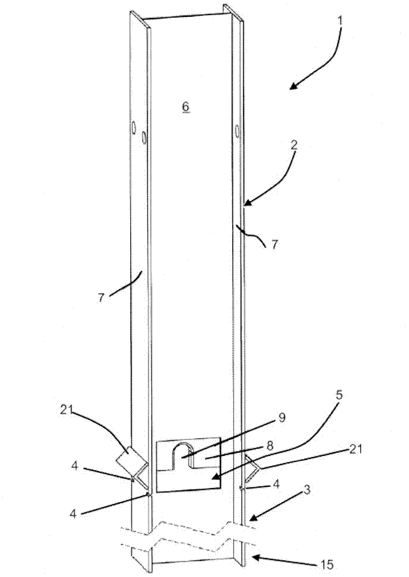 Terminal post for a barrier and a barrier