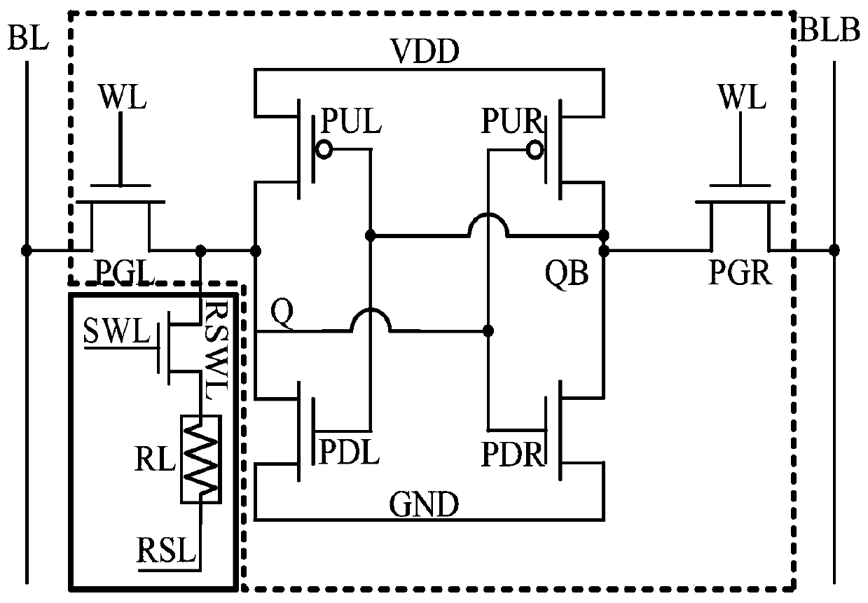 Average 7t1r non-volatile static random access memory unit