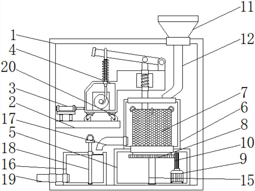 Sludge dewatering device