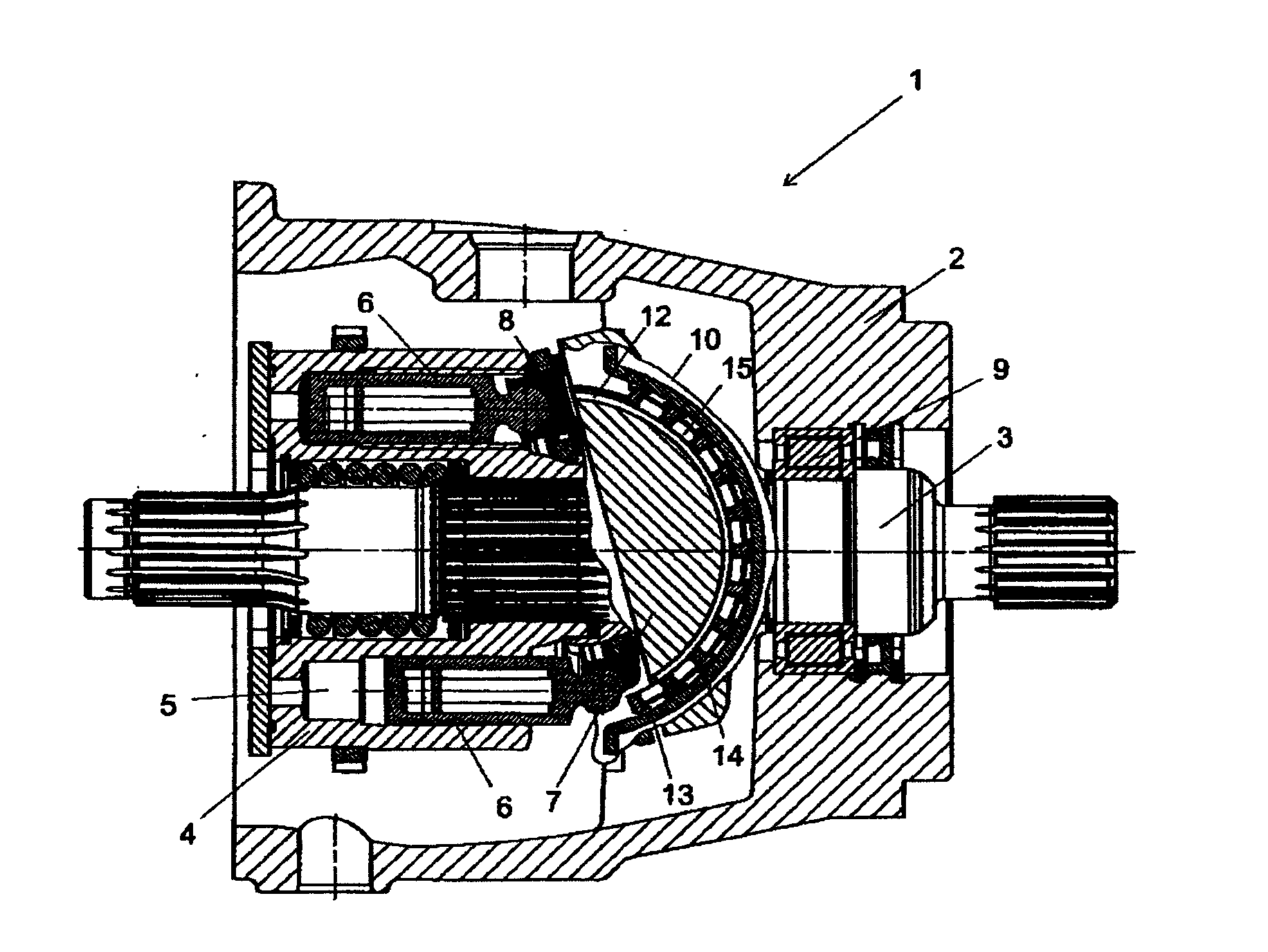 Swashplate pivot bearing