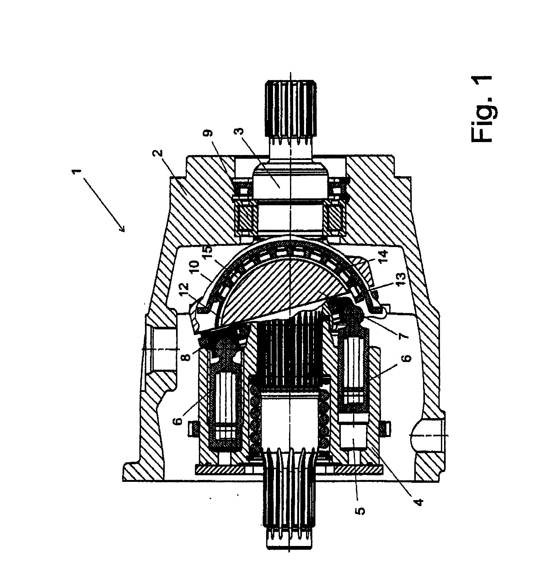 Swashplate pivot bearing