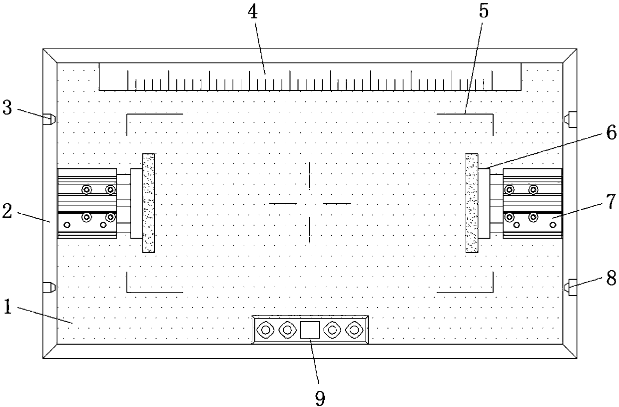 Part machining and fixing clamp for numerical control drilling machine