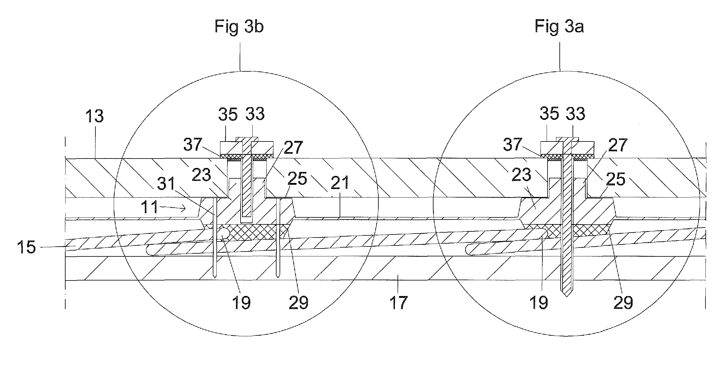 Roof mounting support for photovoltaic modules on uneven roofs