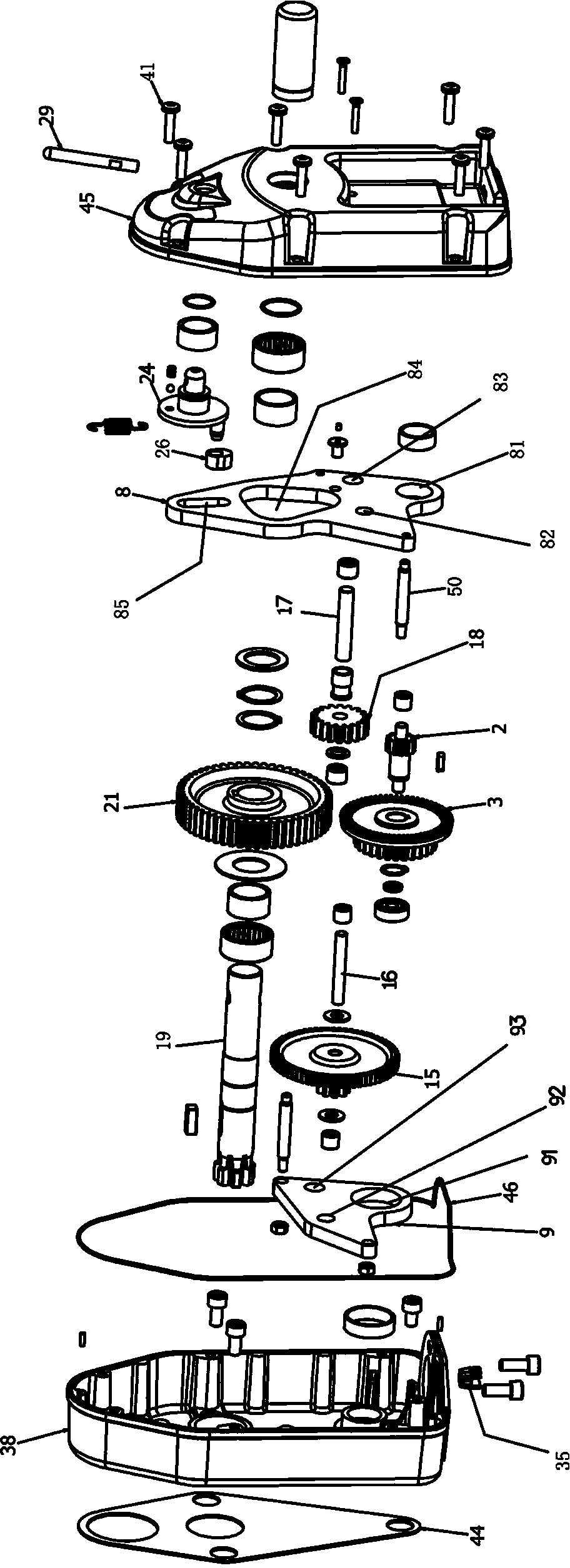 Electric support leg