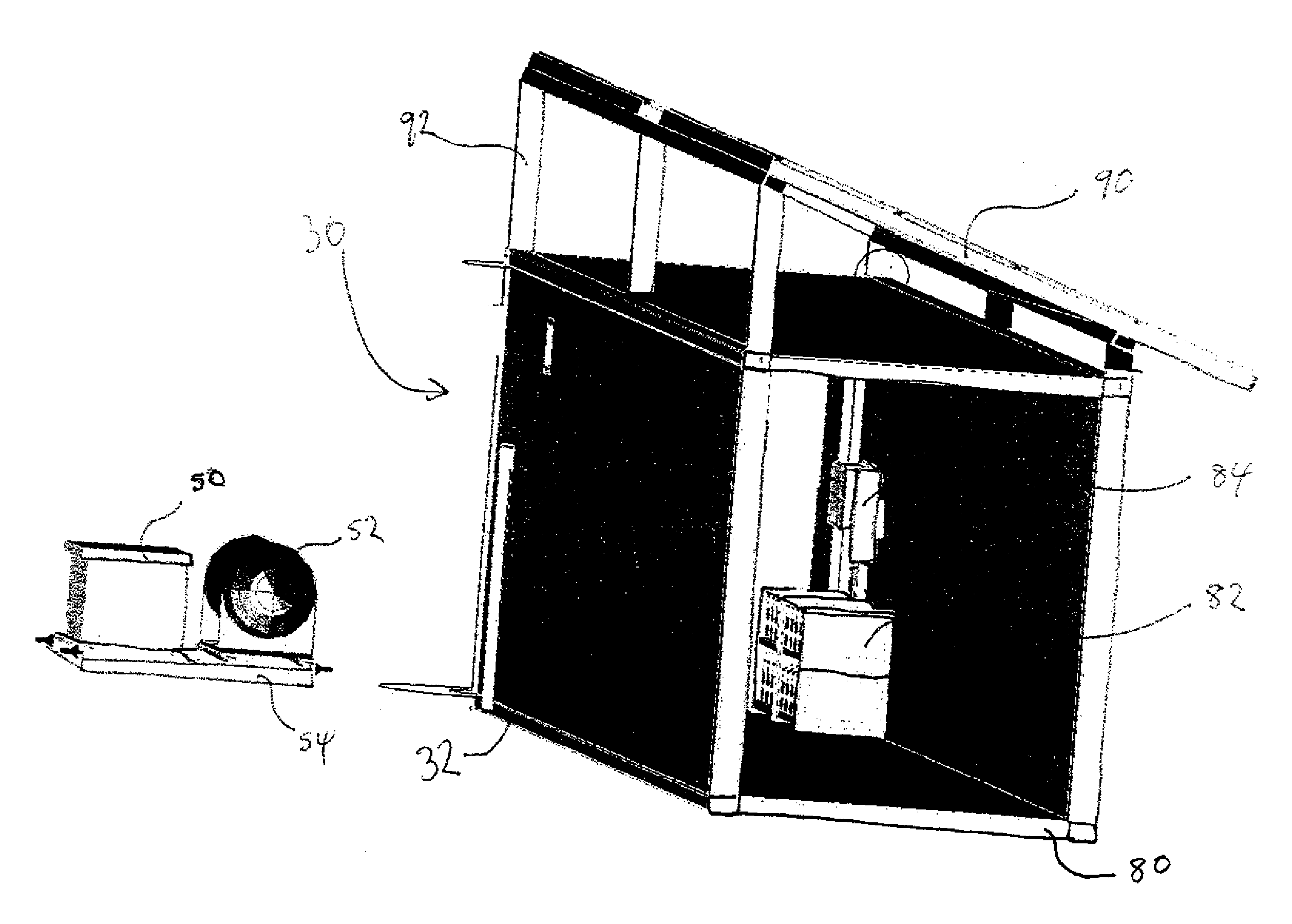 Passively cooled and heated electrical components and power building