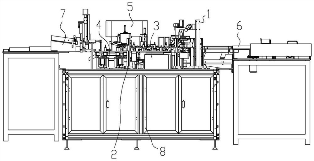 Full-automatic appearance inspection box placing and packaging equipment for electrolytic capacitors