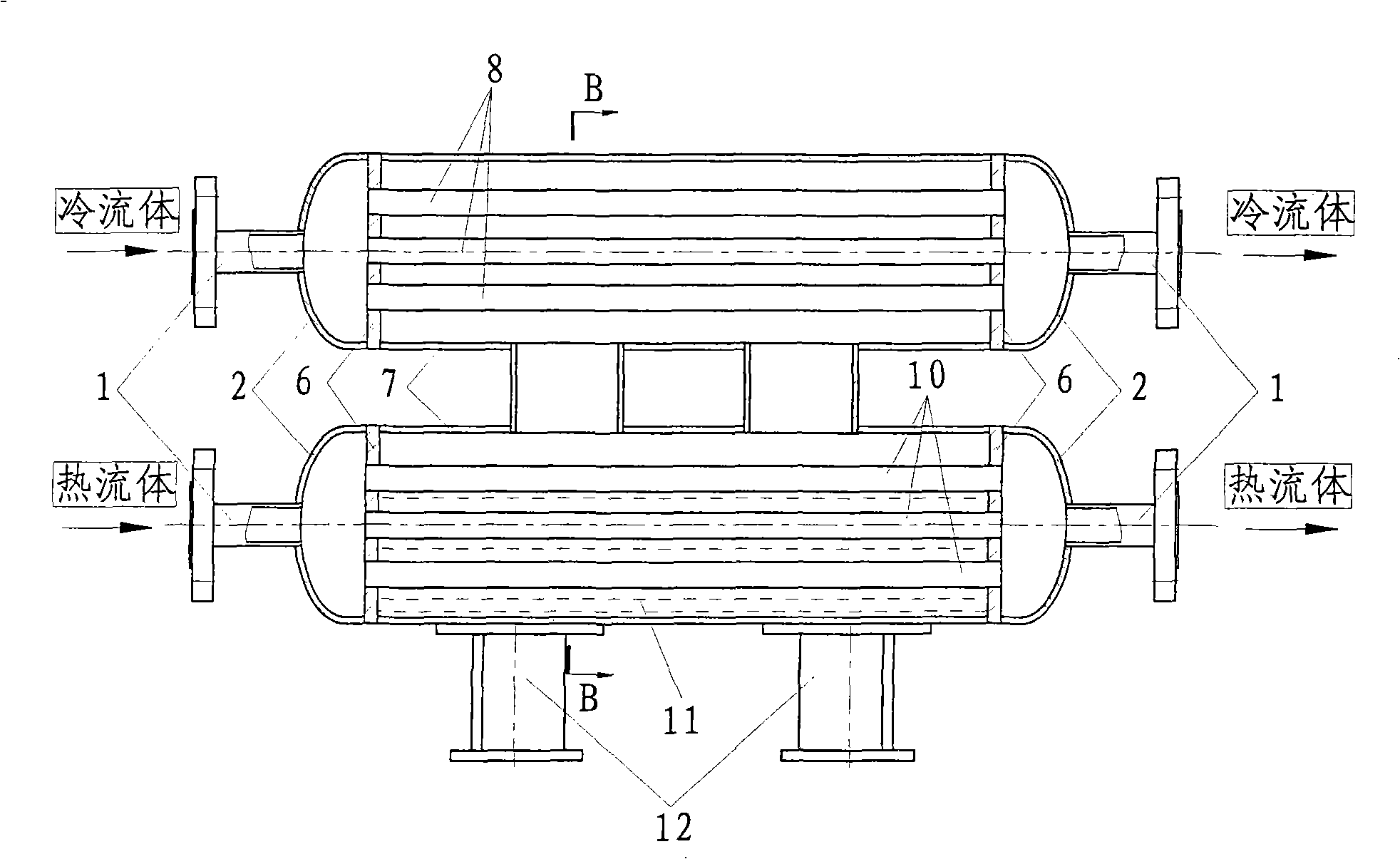 Enclosed cavity type heat exchanger