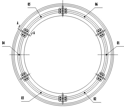 Large and heavy numerical control static-pressure revolving platform