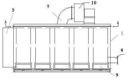 Rotary air-cooled smoke cooling device