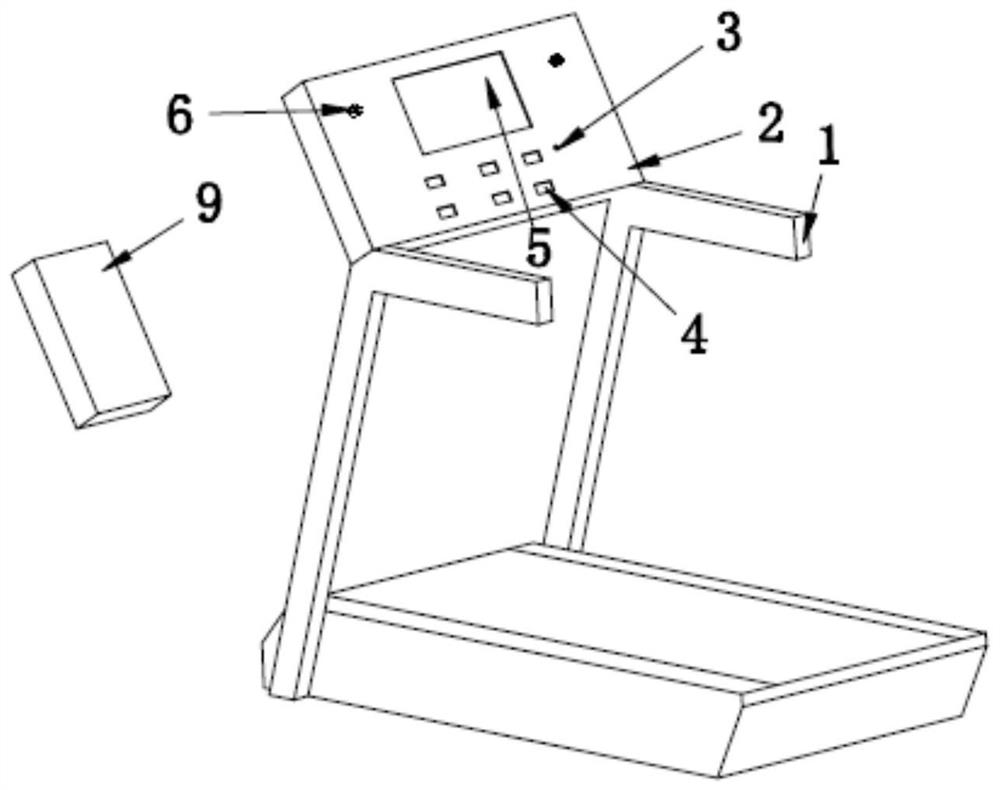 System device for Bluetooth voice connection between treadmill and mobile phone