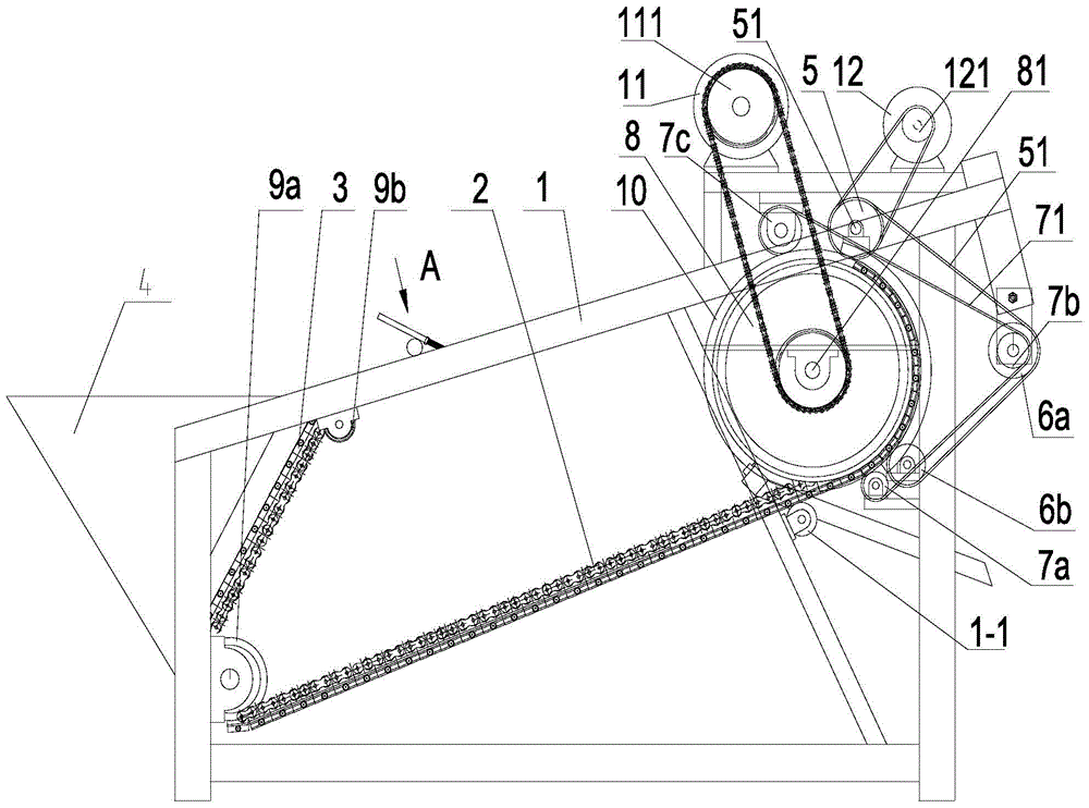 A lotus seed core drilling machine