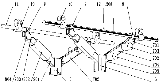 An automatic replacement fluorescent tube drone