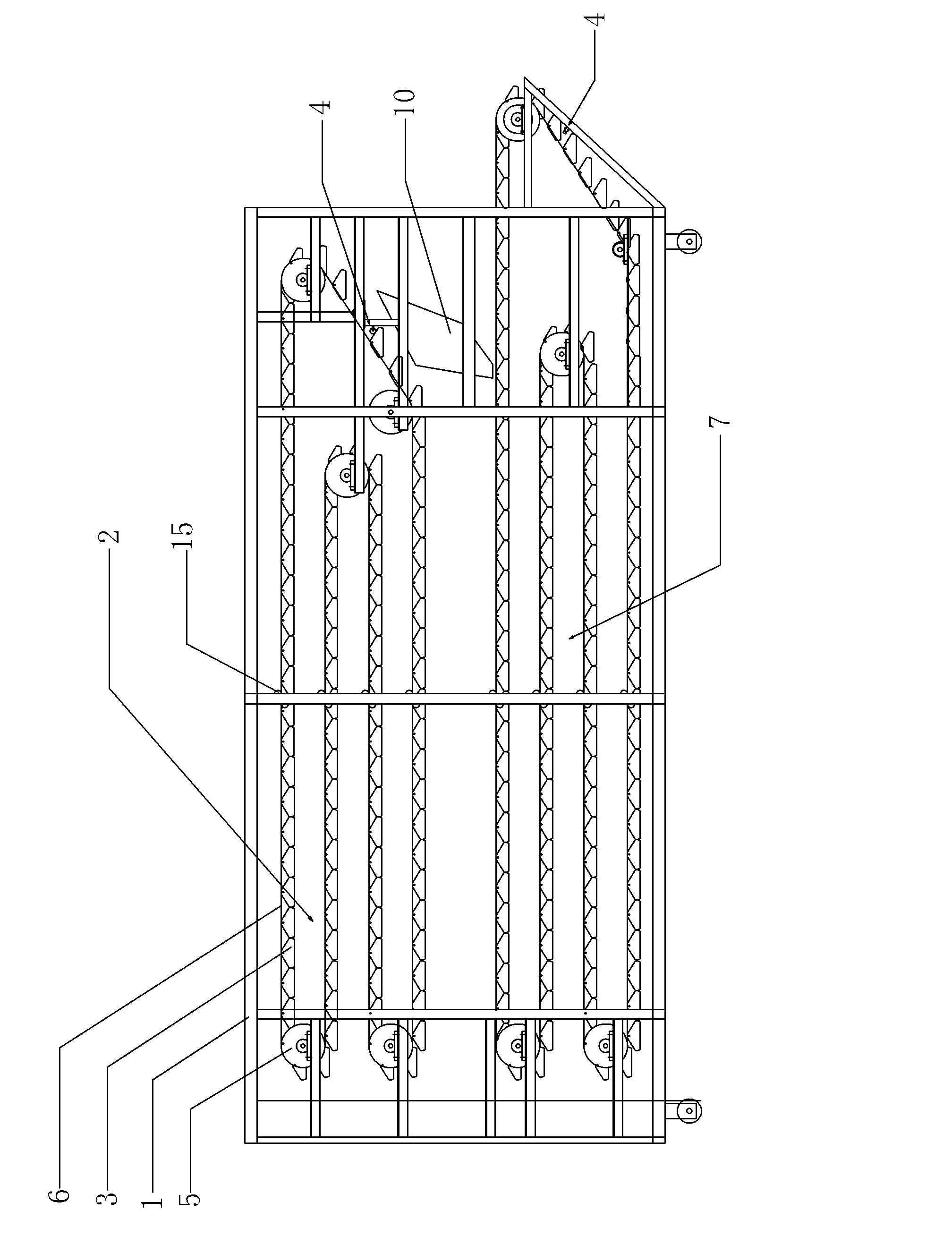 Two-layer conveyor for tea leaf spreading machine