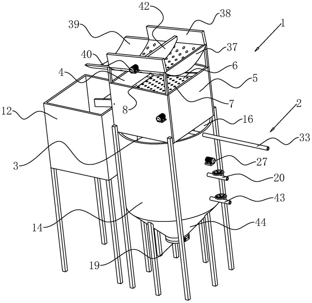 Barreled water production line and technological process thereof