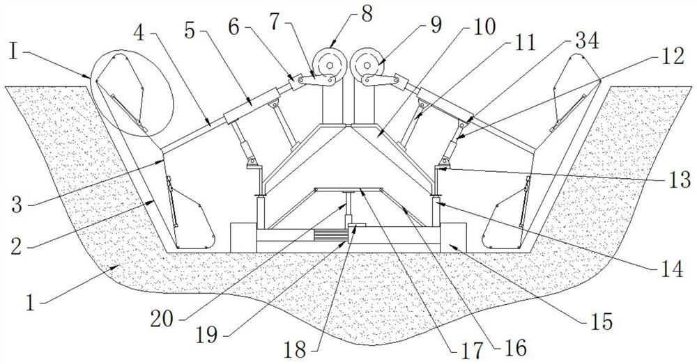 Angle-adjustable dam tamping device for hydraulic engineering and using method thereof