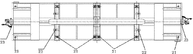 Multipurpose broad-gauge container platform wagon