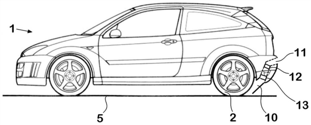 motor vehicle with dust collector