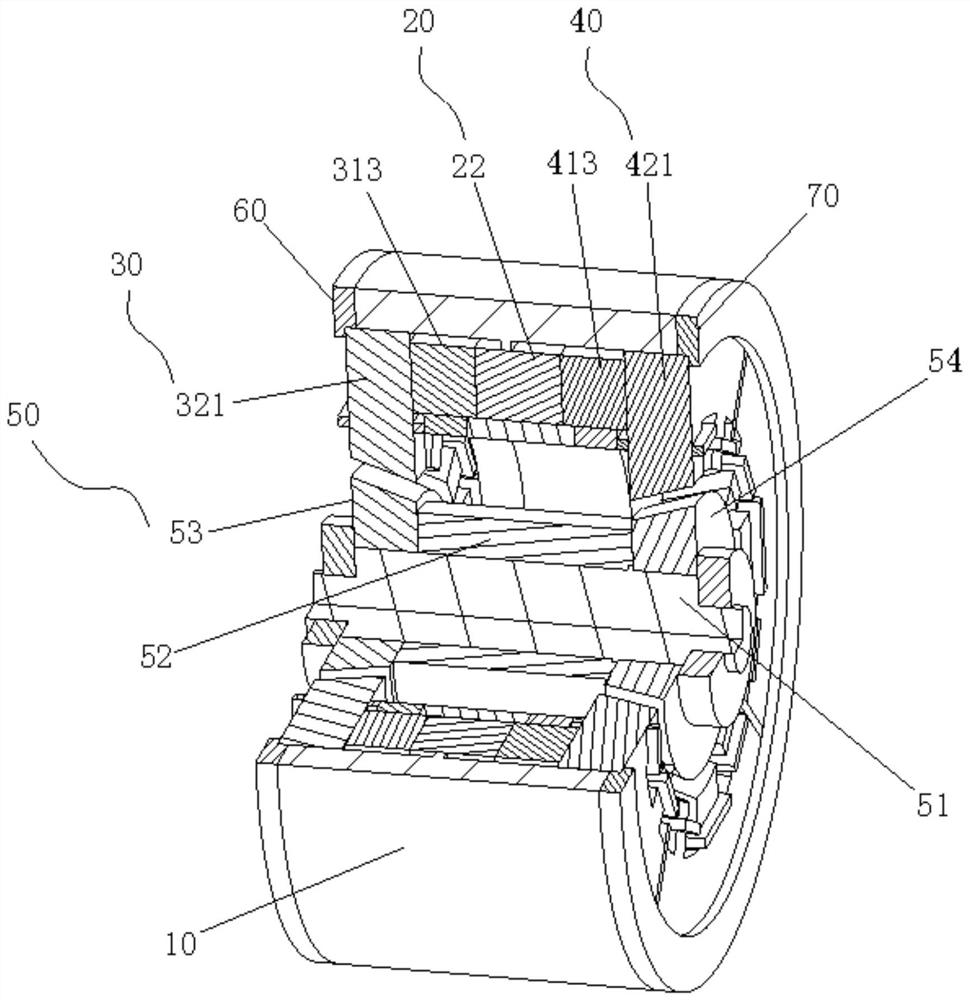 Magnetic suspension bearing assembly, motor and compressor