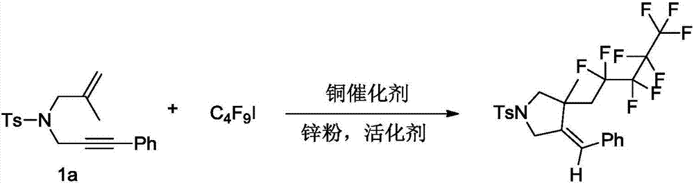 Preparation method of fluorine-containing polysubstituted pyrrolidine derivative