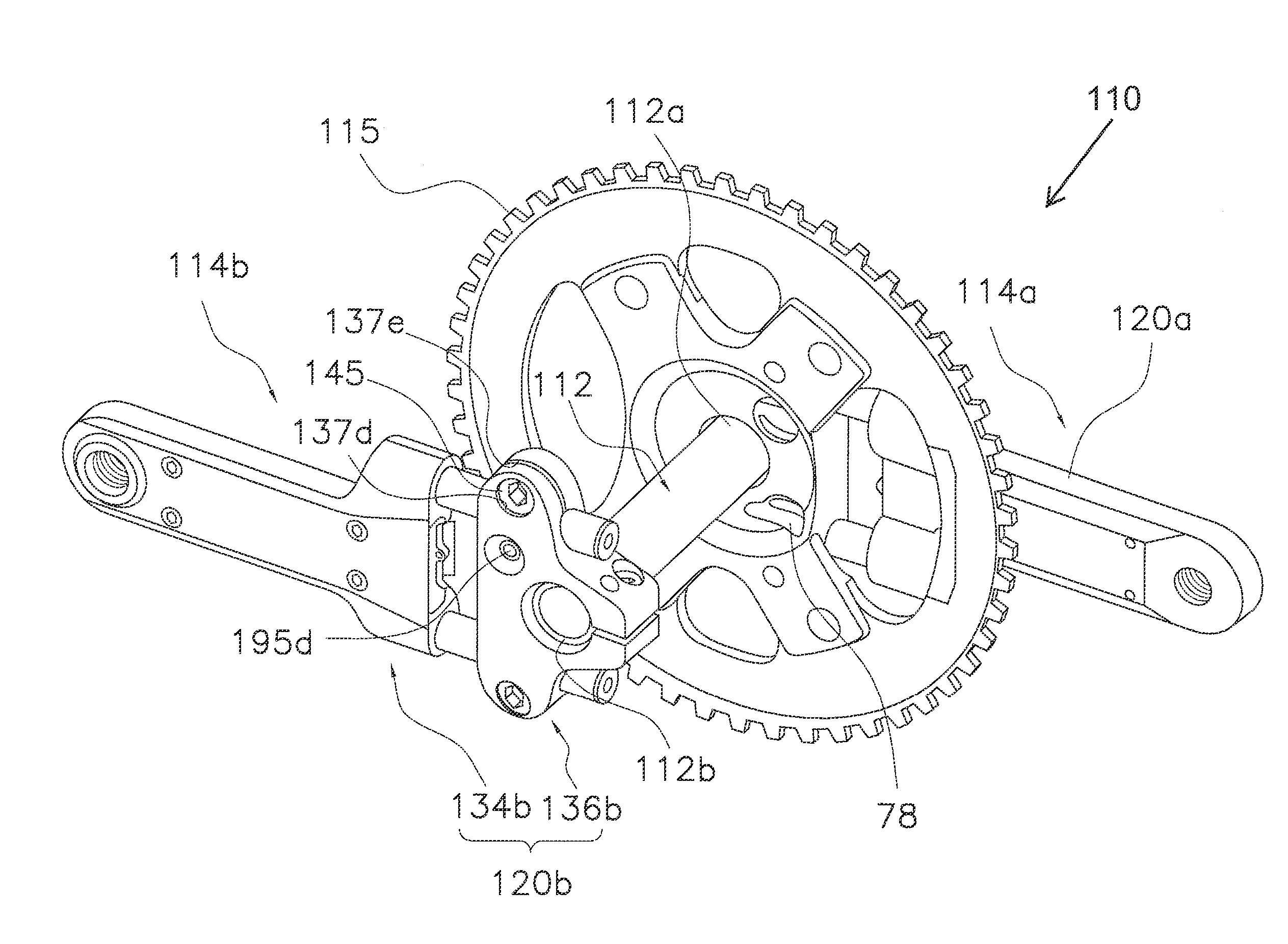 Pedaling force measurement device