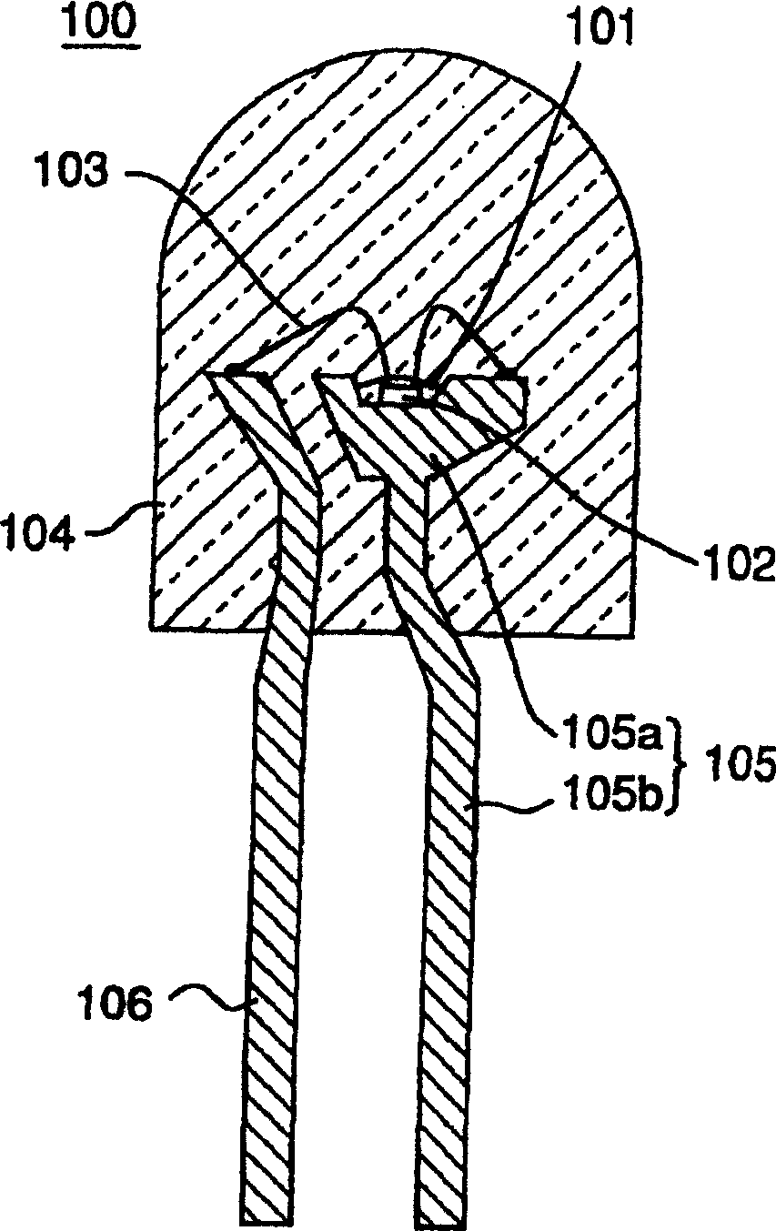 Light-emitting semiconductor device capable of being surface mounted and with composite packing structure