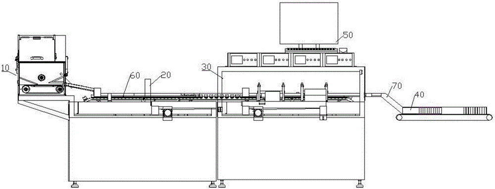 Automatic feeding, detecting and positioning system of batteries