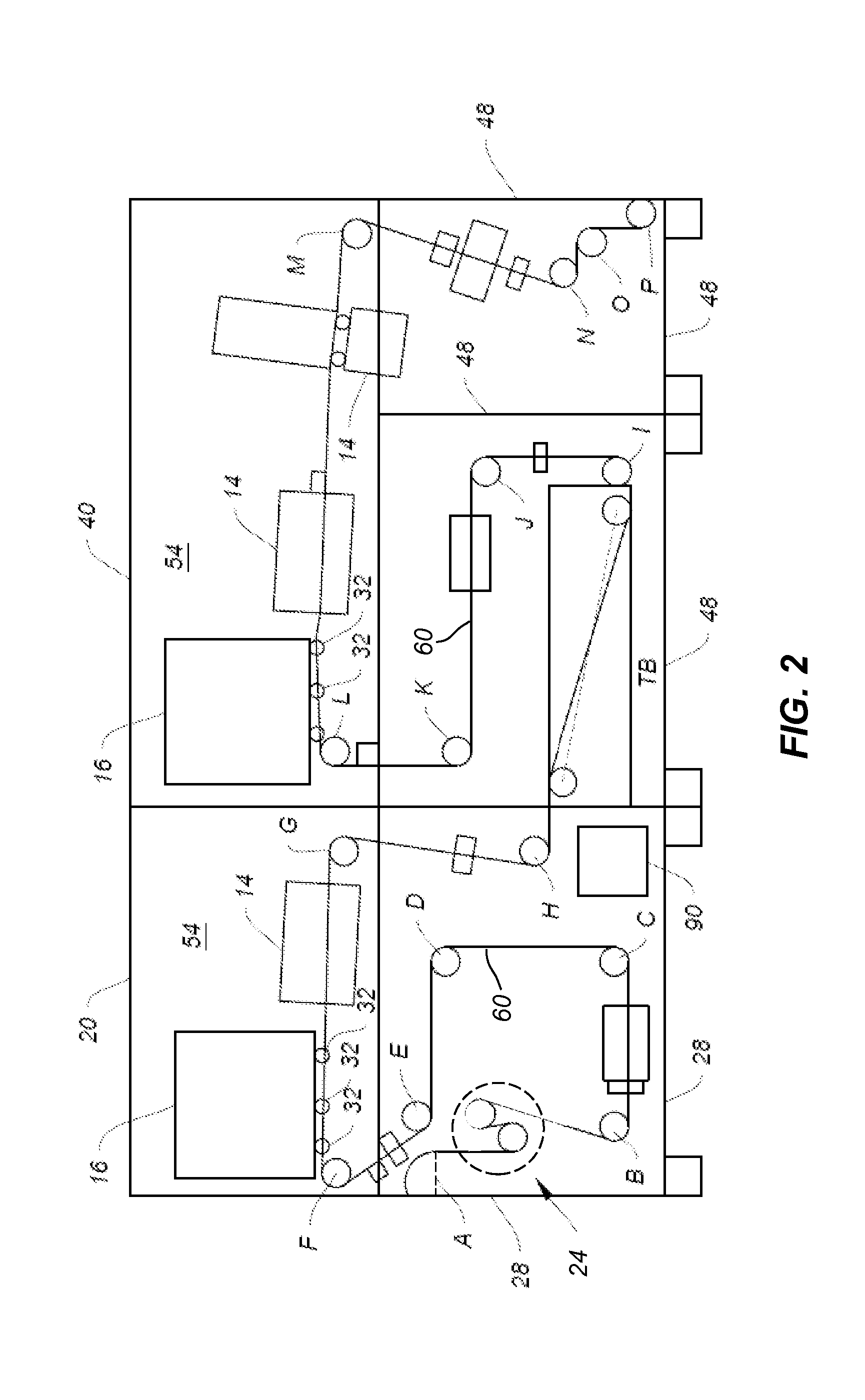 Method for automatically-adjusting web media tension