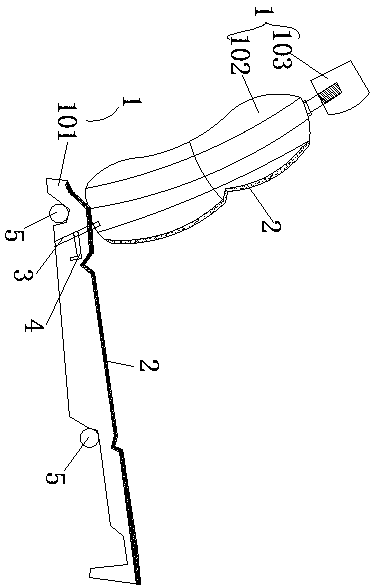 Automobile seat and displacement air supply device mounted on same