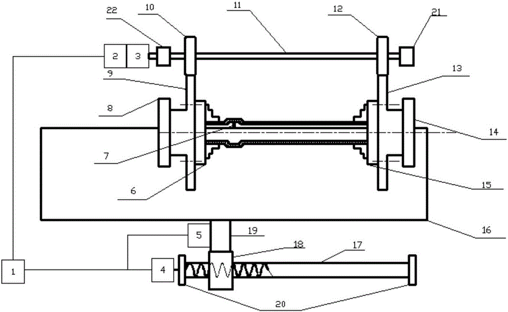 Single-point progressive forming machine for inner circle of tubular part