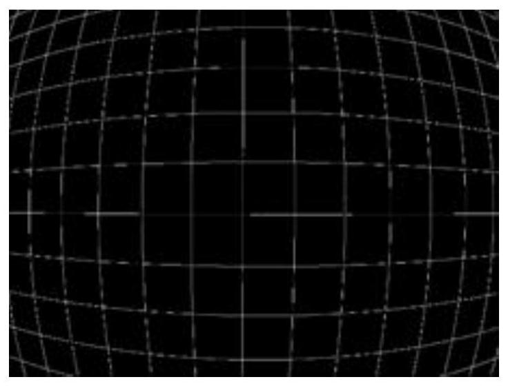 Adaptive wide-angle image correction method and device based on single-grid image segmentation mapping