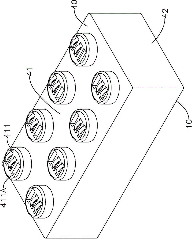 High-light-transmitting light-emitting building block